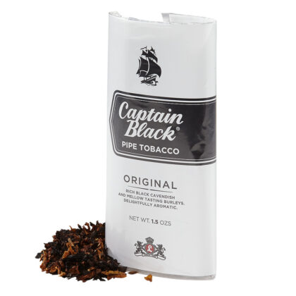 Tabaco Captain Black Original, mezcla aromática de Virginia, Burley y Black Cavendish