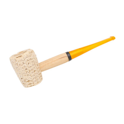 Pipa Missouri Meerschaum Legend Rob Roy Natural Straight 6mm de mazorca de maíz, diseño clásico y funcional