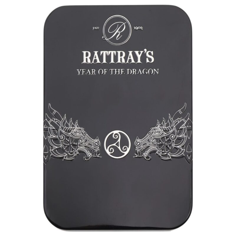 Tabaco Rattray's Year of the Dragon en lata de 100g, mezcla aromática con vainilla y ruibarbo
