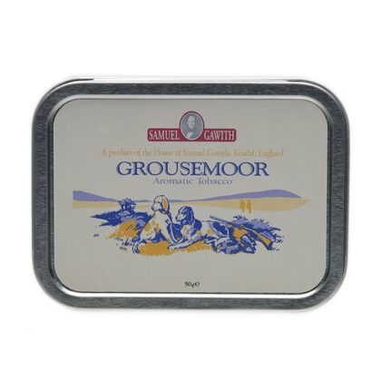 Tabaco Samuel Gawith Grousemoor en lata de 50g, mezcla 100% Virginia estilo Lakeland con topping aromático