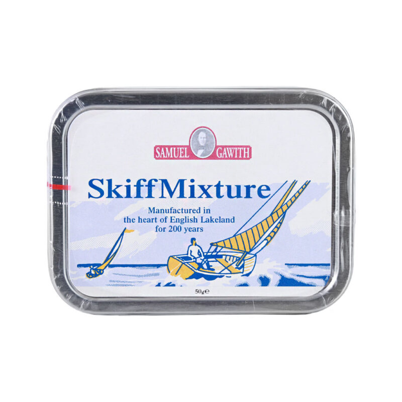 Tabaco Samuel Gawith Skiff Mixture 50g en lata, mezcla inglesa con Virginias, Latakia y Orientales